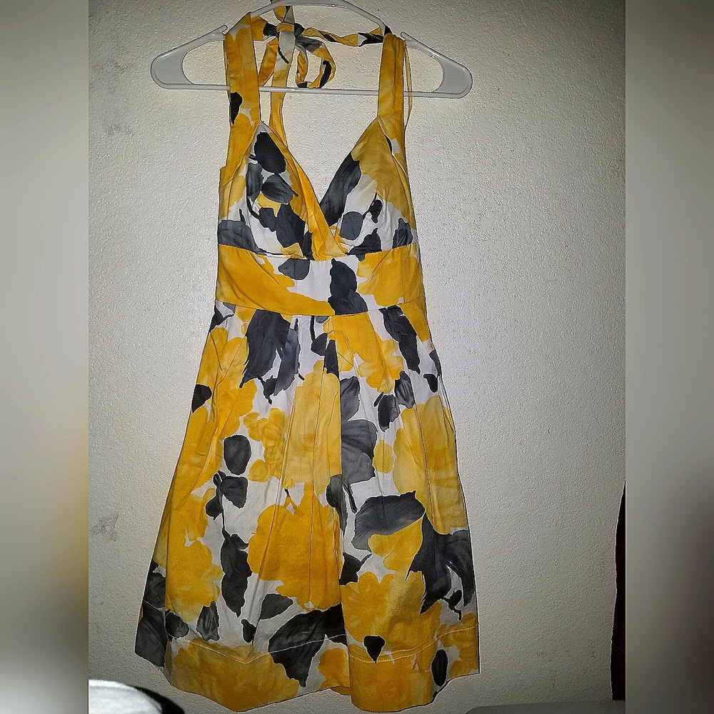 Floral halter top dress
